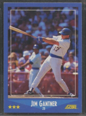 1988 Score #197  Jim Gantner Milwaukee Brewers - Image 1 of 2
