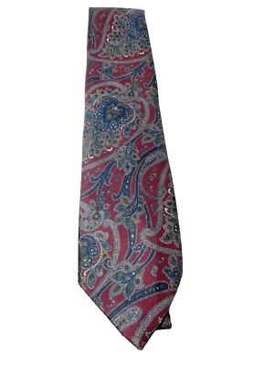 Corbata clásica de cachemira Ketch para hombre hecha en EE. UU. roja azul Foto 1 de 4