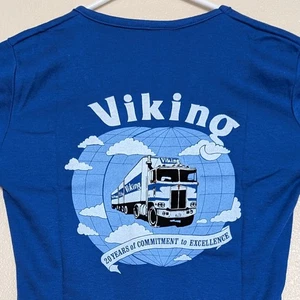 Camiseta de Colección Para Mujer Mediana Viking Freight System Single Stitch Trucking Company - Imagen 1 de 8