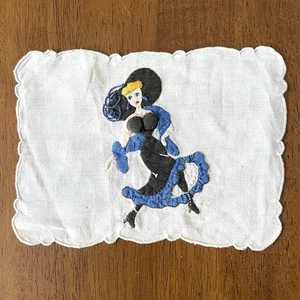 Vintage Cocktail Serviette Naughty Pin Up Girl Padded Assets Risque 1 Serviette - Bild 1 von 6