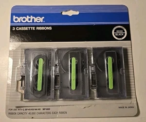 2+Cartucce cassetta nastro BROTHER 6030 NERO per EP-41/43/44/45 & WP-600 NOTE - Foto 1 di 2