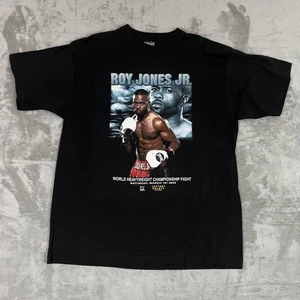 Vintage Roy Jones Jr Shirt Mens Extra Large Black Caesars Palace USA 2003 Fight - Picture 1 of 7