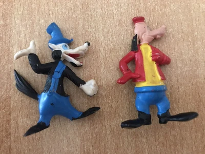 2 Figuren Ede Wolf und Goofy aus Gummi ca 6 cm - Bild 1 von 2