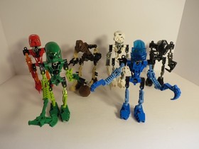 Lego Bionicle Set of 6 Toa Mata Complete with Rock 8531-8536