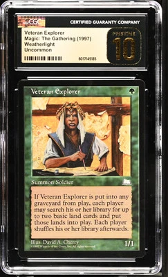 VETERAN EXPLORER Weatherlight CGC 10 Pristine Vintage MTG [Nostalgium] - Image 1 of 2