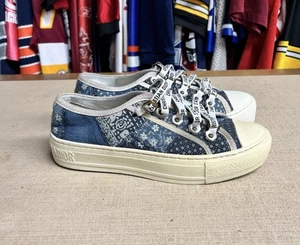 Dior Walk 'n' Dior Patchwork Denim Sneaker Women's EU Size 36 US Size 6 - Picture 1 of 16