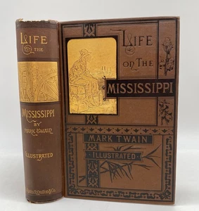 Mark Twain Life Mississippi First Edition Charles Dexter Allen signed bookplate - Picture 1 of 9