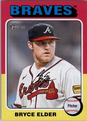 2024 Topps Heritage Baseball Card #329 Bryce Elder - Image 1 of 2