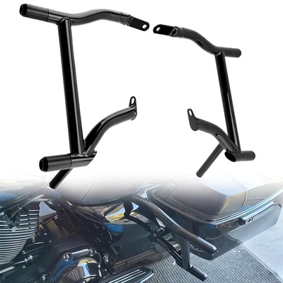 Rear Saddlebag Support Guards Rails For Harley Touring Electra Glide 2009-2024 Foto 1 de 4