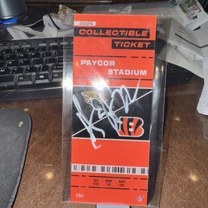 Biglietto commemorativo autografato Cincinnati Bengals Geno Stone COA 4/10 raro - Foto 1 di 5