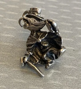 Dije de colección Disney Sterling Honest John figura 3D personaje de Pinocho zorro - Imagen 1 de 8
