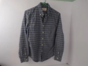 De colección Ralph Lauren Denim and Supply Para Hombre Talla Pequeña Azul A Cuadros Manga Larga - Imagen 1 de 4