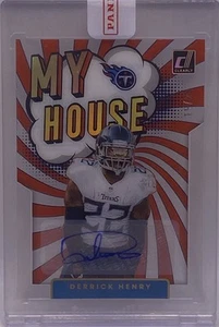 2022 Donruss Clearly Derrick Henry My House Autograph Auto #/25 Titans SP SSP - Picture 1 of 3