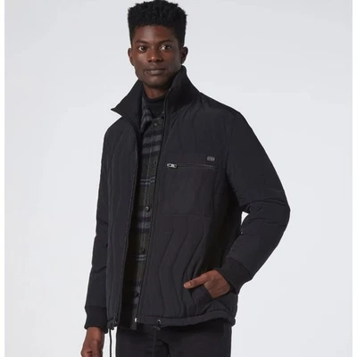 NWT $225 Andrew Marc Floyd Quilted Bomber Jacket, Black, Men’s 2XL - Image 1 of 4
