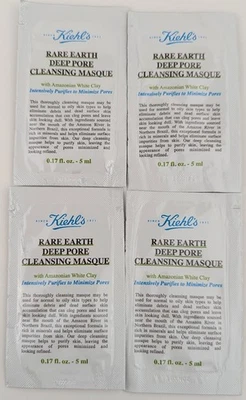 Kiehl's Rare Earth Deep Pore Cleansing Masque 5ml x4 Samples - Image 1 of 2