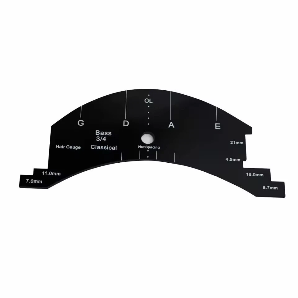 3/4 Double bass Bridge Template,String height Spacing Mold Tool - Image 1 of 4