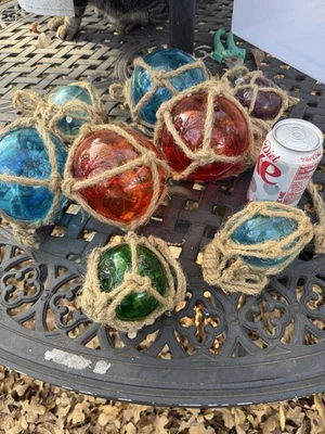 8 PIEZAS 5" AZUL, NARANJA, 3" PÚRPURA VERDE LT BL REPRO BOLA FLOTANTE RED DE PESCA Foto 1 de 4