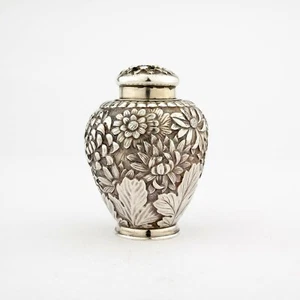 Antique Japanese Solid Sterling Silver Salt / Pepper Shaker. Konoike Zo. Ca 1900 - Picture 1 of 7