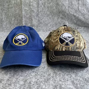 Lotto di 2 cappelli camionisti NHL Buffalo Sabres mimetici logo blu - Foto 1 di 16