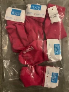 🆕Children's Place 5 Pairs Bootie Socks Baby RED Girls Grip Shoe Assorted Sizes - Picture 1 of 11