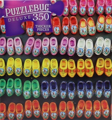 Rompecabezas 350 Piezas Zuecos de Madera Souvenirs Países Bajos 20 X 12 Puzzlebug Foto 1 de 3