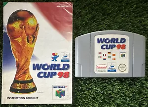 World Cup 98 | Nintendo 64 N64 | Soccer | Manual Football | Free AU Postage - Picture 1 of 5