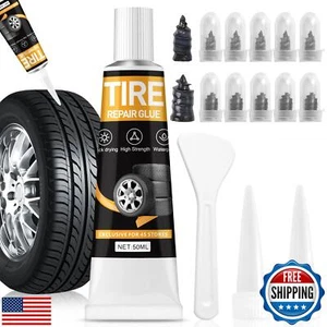Tire Repair Glue,Black Tire Sidewall Repair Glue Rubber Cement Tire Repair Ti - Picture 1 of 5
