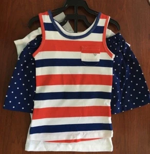 Carter's Mädchen Größe: 24 M | 3-teiliges Outfits | Tank, Kurzarm Oberteil & Rock Set - Bild 1 von 3