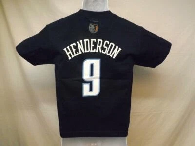 New-Minor Flaw Charlotte Bobcats Gerald Henderson Adidas Youth Small Navy Shirt - Image 1 of 4