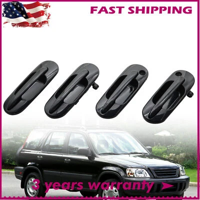 4X Door Handle For 1997-2001 Honda CR-V CRV Front&Rear Left Right Outside Outer - Image 1 of 4