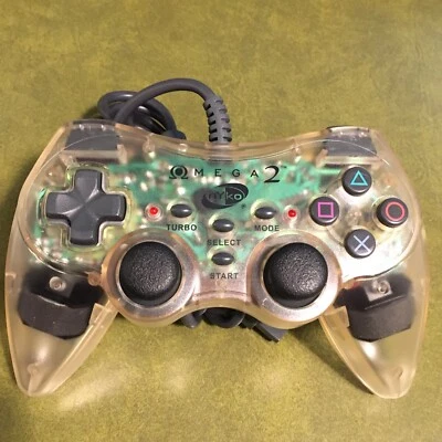 Nyko Omega 2 Clear Controller-Retro/Tested (PlayStation 2, PS2) - Image 1 of 4