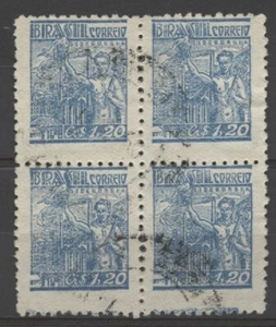 No: 75818 - BRAZIL - AN OLD BLOCK OF 4 - USED!! - Picture 1 of 1