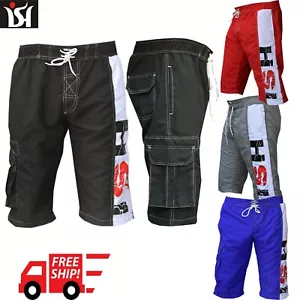 Men's Board shorts Surf Board Dry Swim Beach Trunks Surfing Casual pockets men - Picture 1 of 24