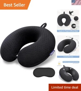 Almohada de terciopelo portátil para el cuello - 11,8"" espuma viscoelástica en forma de U para viajes y comodidad - Imagen 1 de 9