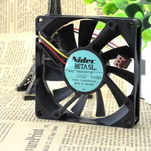 Nidec D08R-12TH 01A 12V 0.17A 8CM 8015 Chassis Cooling Industrial Fan Quiet - Picture 1 of 5
