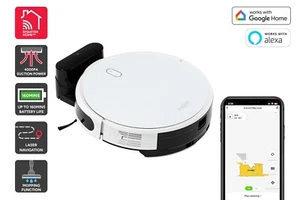Kogan SmarterHome™ LX14 Laser Robot Vacuum Cleaner and Mop (White), Robot - Picture 1 of 15