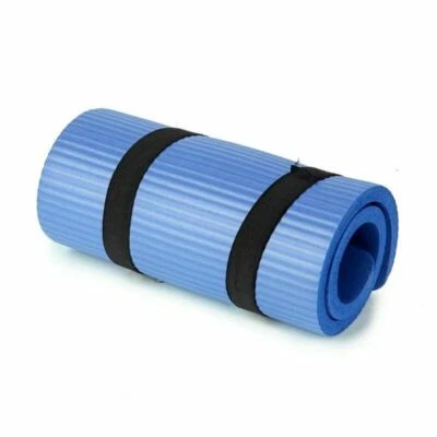 Non Slip Extra Thick 15mm Yoga Mat with Carrying Strap Exercise Pad 24" x 10" - Image 1 of 4