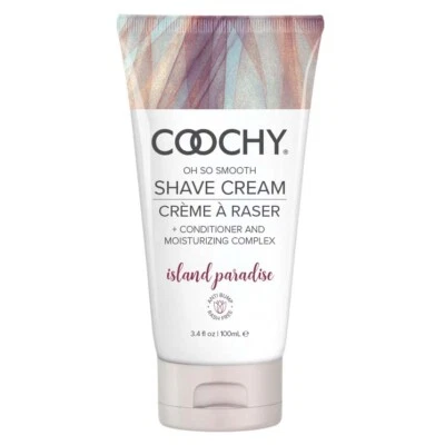 Crema de Afeitar Coochy Island Paradise 3.4oz - Complejo Hidratante Acondicionador Foto 1 de 3