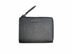 Ermenegildo Zegna Cartera Piel Saffiano Estampado Espina de Pescado - Imagen 1 de 11