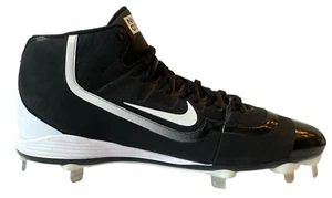 Herren Nike Huarache 2KFilth Pro Mid Baseball Stollen schwarz & weiß Größe 11,5 - Bild 1 von 13