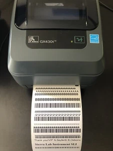 Deal!Zebra GX430t 102410 Label/Barcode Printer USB Ethernet PS 300dpi Ex Cosmeti - Picture 1 of 12