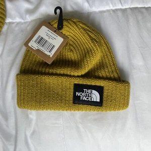 The North Face Kids Salty Dog Lined Beanie Mineral Gold OSFM NWT Winter Snow Hat - Picture 1 of 1
