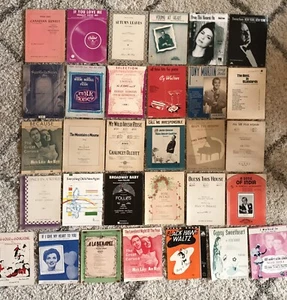 Lote 30 Partituras Populares De Colección Sinatra Cole Porter Lanza Tony Martin Musical - Imagen 1 de 10