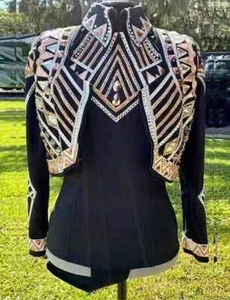 Western Showmanship Horsemanship pleasure Show bolero set with matching shirt - Picture 1 of 4