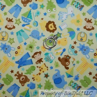 Edredón de tela BonEful FQ franela algodón de colección estrella verde bebé niño pequeño juguete de peluche Foto 1 de 4