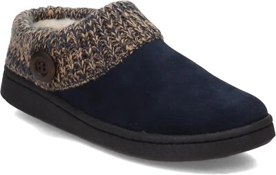 Chinelo tamanco feminino Clarks gola de malha, camurça preta, feminino tamanho 11 M novo - Imagem 1 de 4