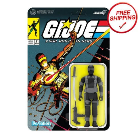 GI Joe SNAKE EYES (Comic v1) Super7 ReAction Wave 2 Cover Commando Figure Cover