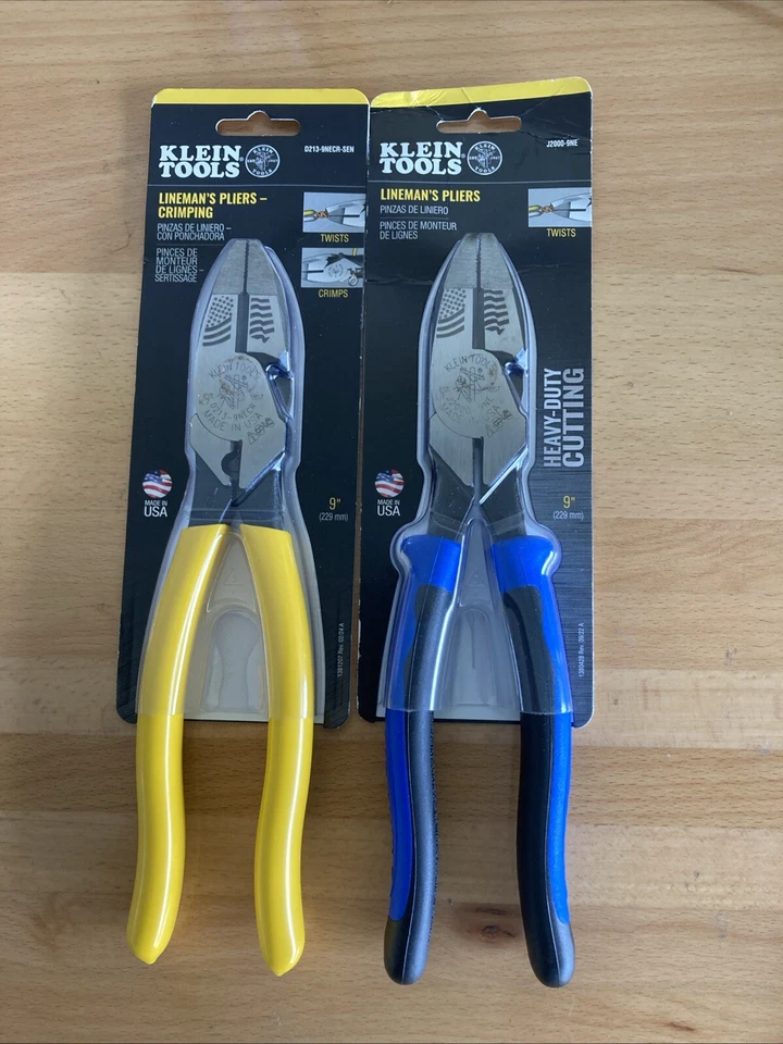 Klein Tools D213-9NECR/ J2000-9NE High Leverage Side Cutting Pliers 2 Pack - Image 1 of 1