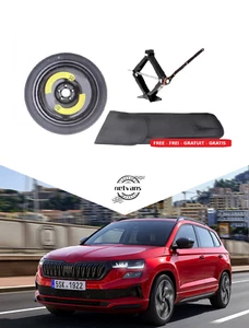 Ersatzrad Notrad 17" fur SKODA KAROQ mit Etui und Wagenheber 125/80R17 - Bild 1 von 10