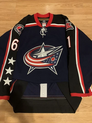 Koho Nash Alternate Columbus Blue Jackets Authentic NHL Hockey Jersey Blue 56 Cover